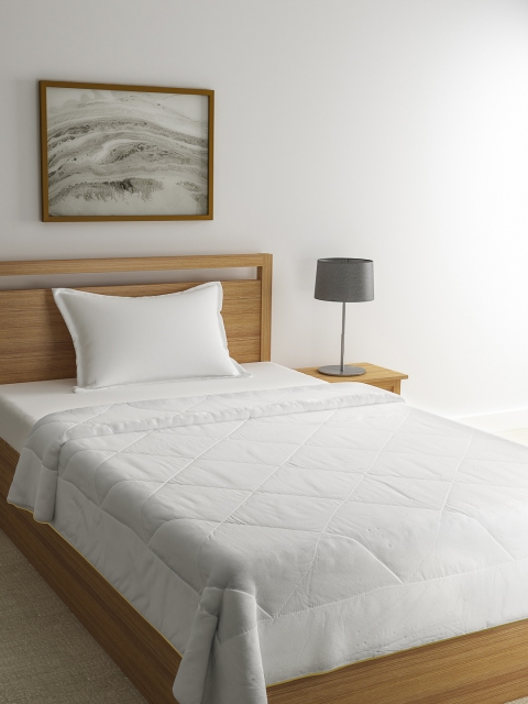 

BIANCA White Solid AC Room 150 GSM Single Bed Comforter