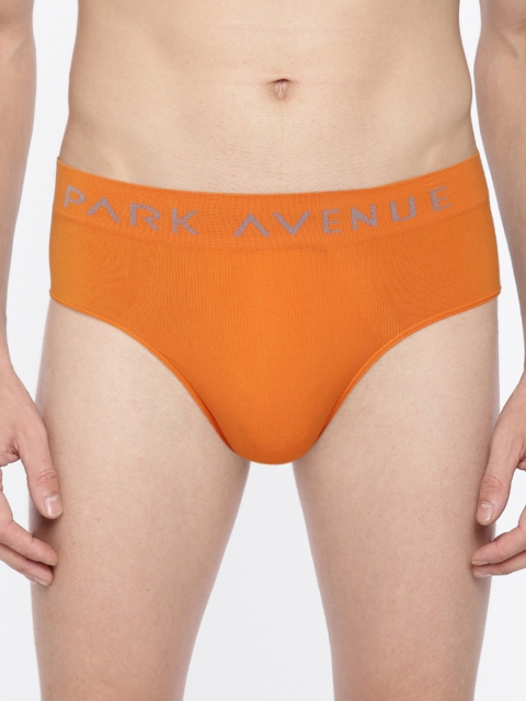 

Park Avenue Men Orange Solid Seamless Briefs PZRA00021-E6