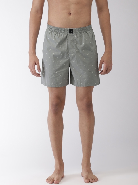 

Park Avenue Men Grey Printed Boxers PZUA00351