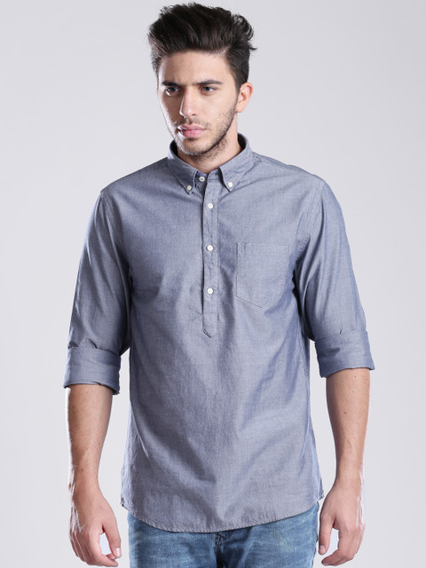 

Tommy Hilfiger Grey New York Fit Casual Tunic Shirt