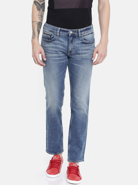

Calvin Klein Jeans Men Blue Skinny Fit Mid-Rise Clean Look Stretchable Jeans