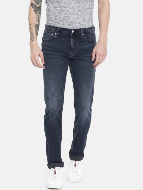 

Calvin Klein Jeans Men Blue Skinny Fit Mid-Rise Clean Look Stretchable Jeans