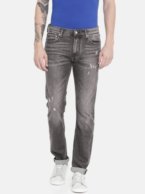 

Calvin Klein Jeans Men Black Slim Fit Mid-Rise Low Distress Stretchable Jeans