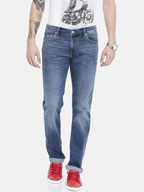 

Calvin Klein Jeans Men Blue Slim Fit Mid-Rise Clean Look Stretchable Jeans