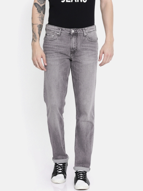 

Calvin Klein Jeans Men Grey Slim Fit Mid-Rise Clean Look Stretchable Jeans