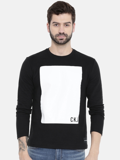 

Calvin Klein Jeans Men Black Colourblocked Round Neck T-shirt