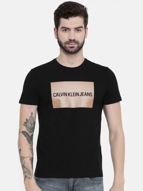 

Calvin Klein Jeans Men Black Printed Round Neck T-shirt