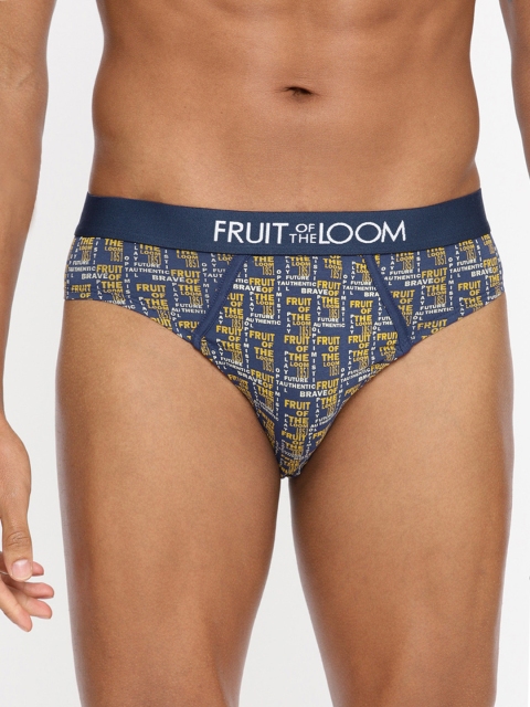 

Fruit of the Loom Men Multicoloured Printed Briefs MHB14-A3P2, Multi