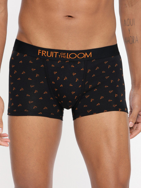 

Fruit Of The Loom Men Black Printed Trunk MTR14-A3P1