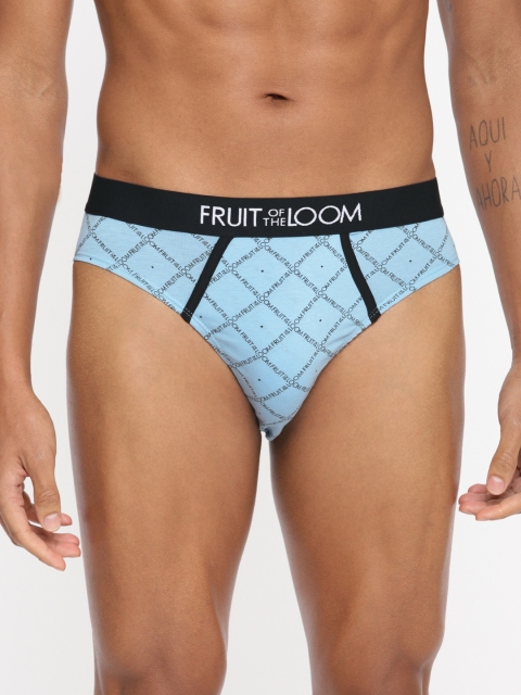 

Fruit of the Loom Men Blue Printed Briefs MHB14-A3P5