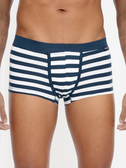 

Fruit of the loom Men Blue & White Striped Trunks MTR19-A1S2