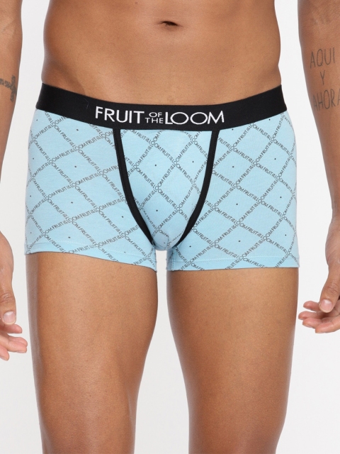 

Fruit of the loom Men Blue & Grey Printed Trunks MTR14-A3P5
