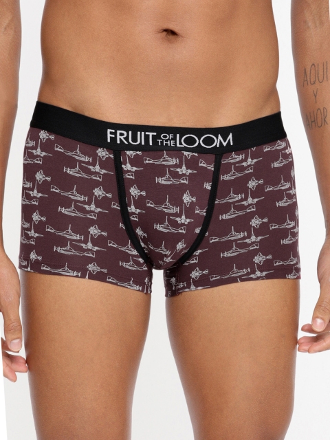 

Fruit of the loom Men Maroon Printed Trunk MTR14