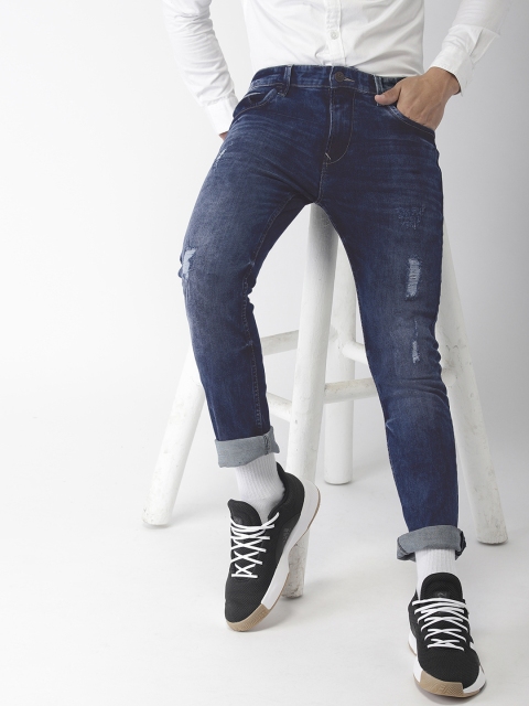 

Harvard Men Blue Skinny Fit Mid-Rise Mildly Distressed Stretchable Jeans