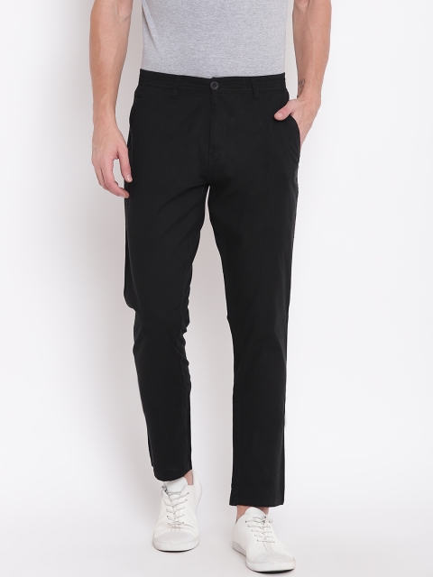 

Sweet Dreams Men Black Regular Fit Solid Trousers