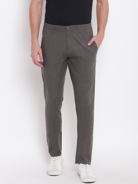 

Sweet Dreams Men Charcoal Grey Regular Fit Solid Trousers