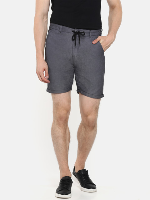 

Sweet Dreams Men Charcoal Grey Solid Lounge Shorts