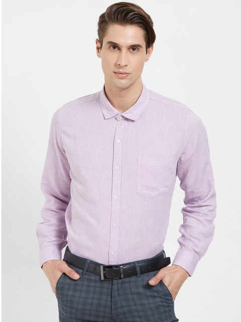 

Solemio Men Lavender Regular Fit Solid Formal Shirt