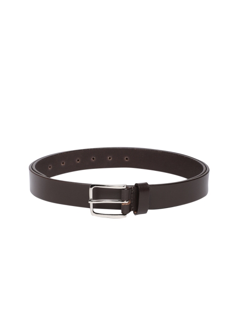 

Hidesign Men Brown Solid Leather Belt