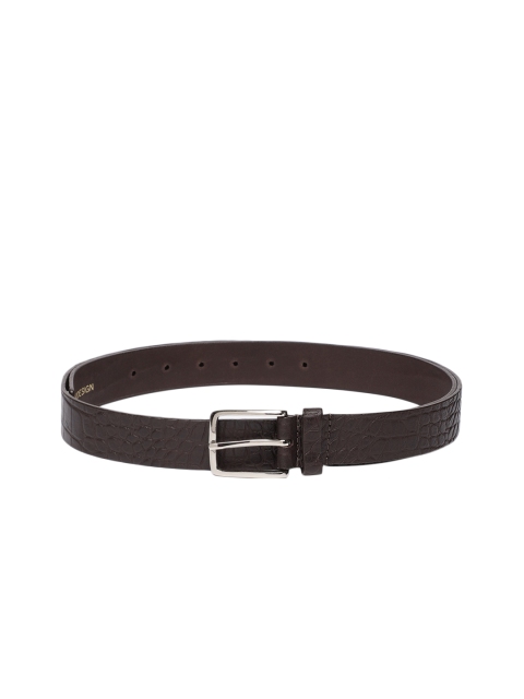

Hidesign Men Brown Textured Leather Belt