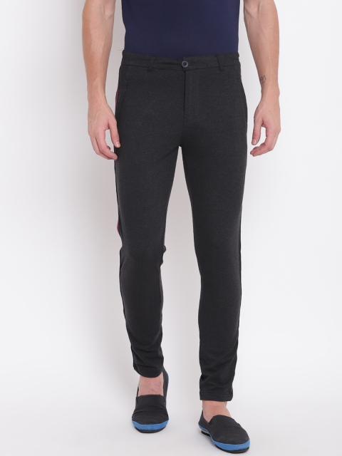 

Sweet Dreams Men Charcoal Grey Regular Fit Solid Trousers