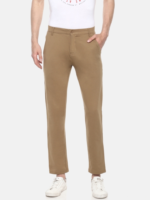 

Sweet Dreams Work Leisure Men Brown Regular Fit Solid Trousers