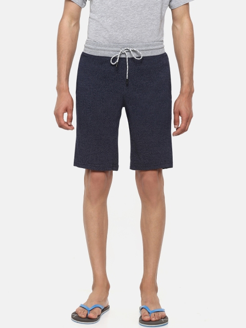 

Sweet Dreams Men Navy Blue Self-Design Lounge Shorts MK-1625A9