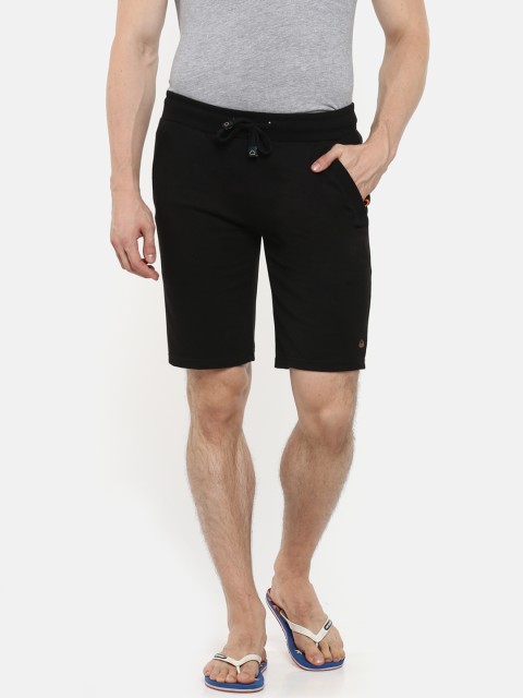 

Sweet Dreams Men Black Solid Lounge Shorts MK-1659A9