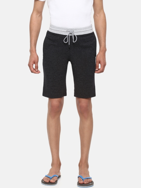 

Sweet Dreams Men Black Self-Design Shorts MK-1625A9