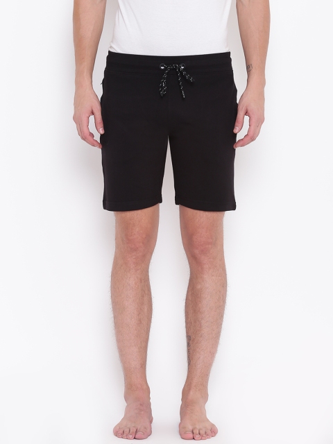 

Sweet Dreams Men Black Solid Lounge Shorts MS-1679A9