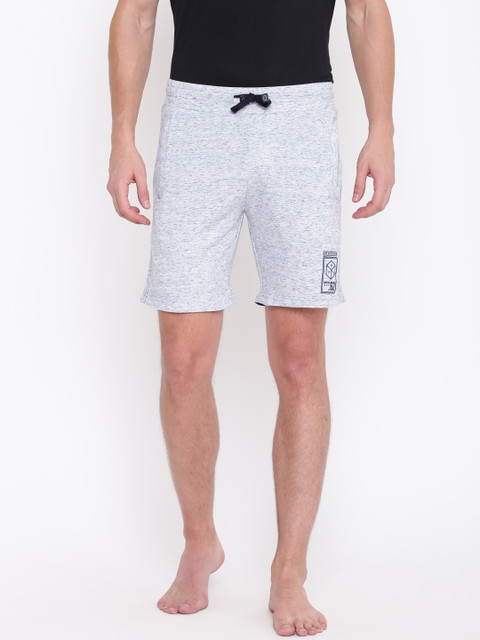 

Sweet Dreams Men Off-White & Blue Solid Lounge Shorts MS-1673A9 MS-1673A9