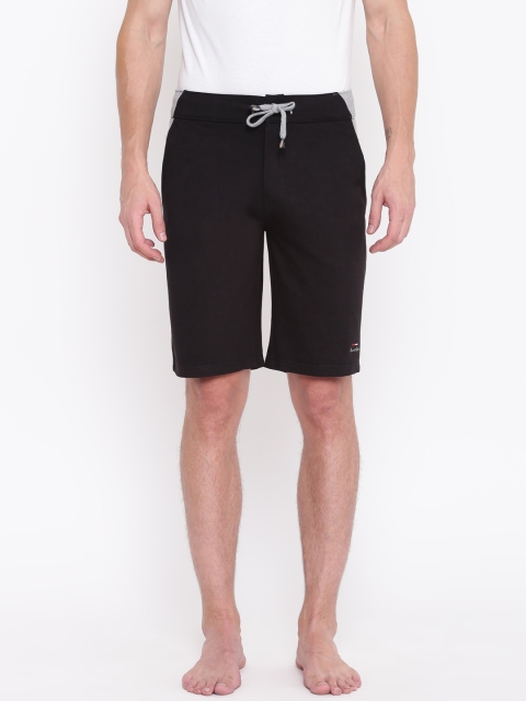 

Sweet Dreams Men Black Solid Lounge Shorts