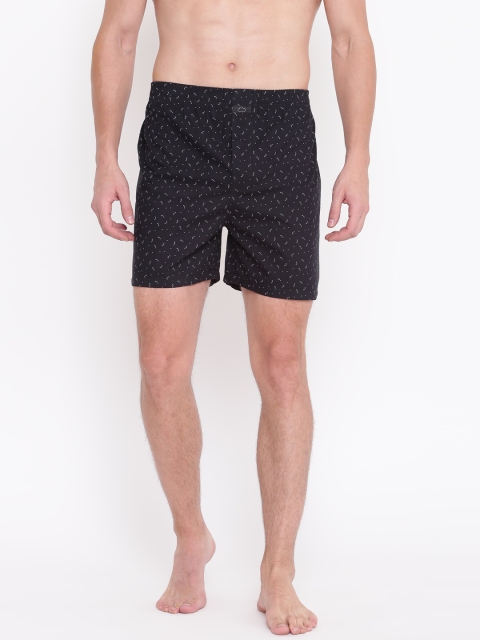 

Sweet Dreams Men Black & White Printed Pure Cotton Boxers MB-1250A9