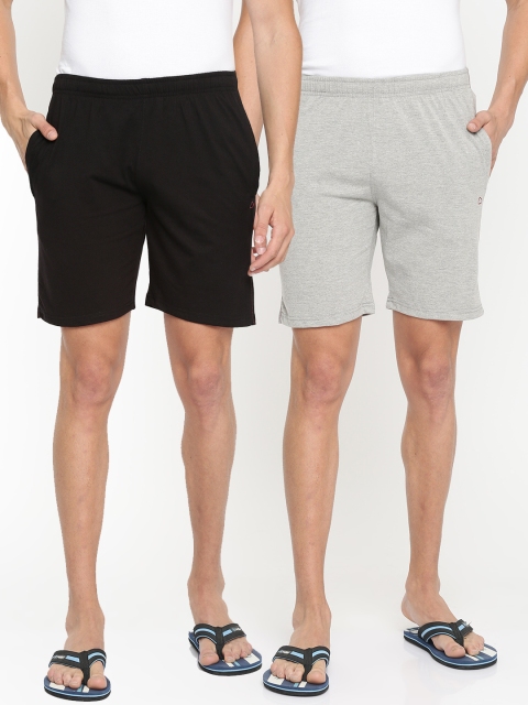 

Sweet Dreams Men Pack of 2 Assorted Solid Lounge Shorts MS-1676A9