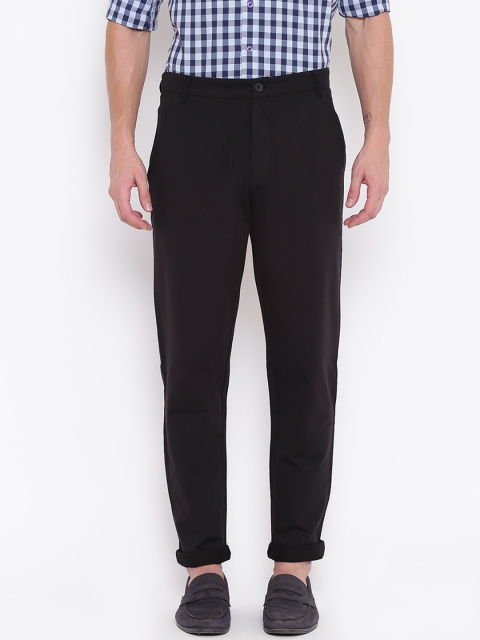 

Sweet Dreams Men Black Regular Fit Solid Trousers