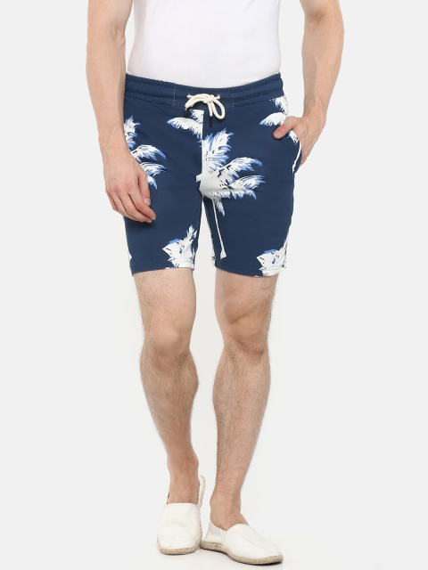 

Sweet Dreams Men Navy Blue & White Printed Lounge Shorts MS-1678A9