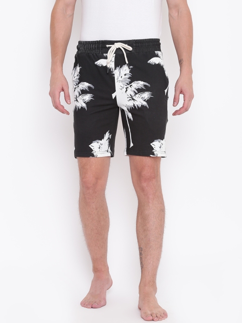 

Sweet Dreams Men Black & White Printed Lounge Shorts MS-1678A9