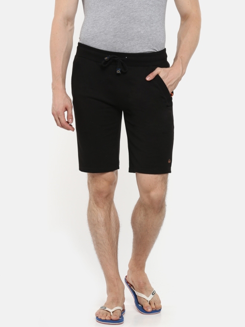 

Sweet Dreams Men Black Solid Lounge Shorts MK-1659A9