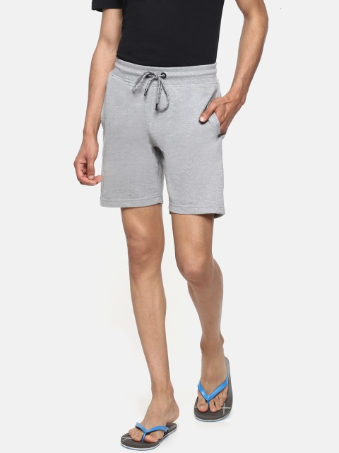 

Sweet Dreams Men Grey Melange Solid Lounge Shorts MS-1679A9