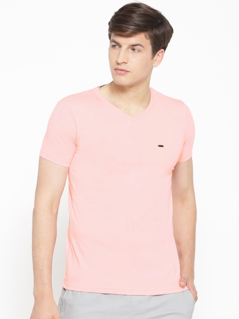 

Sweet Dreams Men Peach-Coloured Solid Lounge T-shirt MT-1746A9