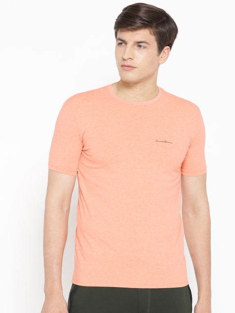 

Sweet Dreams Men Peach-Coloured Solid Lounge T-shirt MT-1753A9