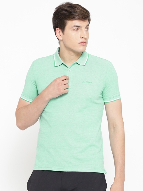 

Sweet Dreams Men Green Solid Polo Collar Lounge T-Shirt MT-1805A9
