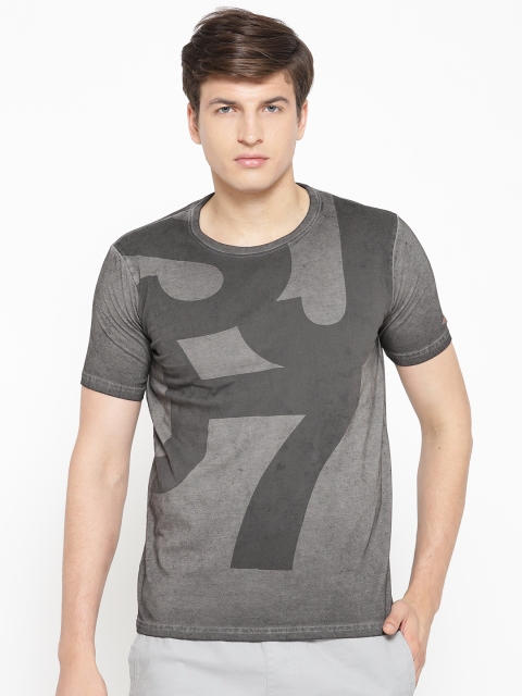 

Sweet Dreams Men Charcoal Grey Printed Lounge T-shirt MT-1785A9