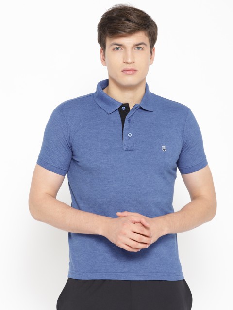 

Sweet Dreams Men Blue Solid Polo Collar Lounge T-Shirt MT-1803A9