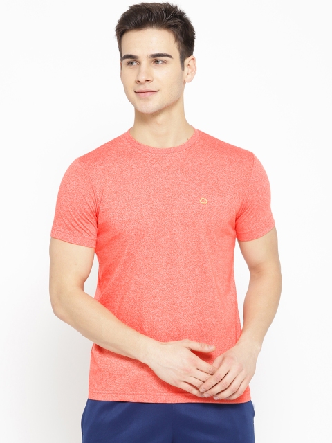 

Sweet Dreams Men Coral Orange Solid Lounge T-shirt MT-183518