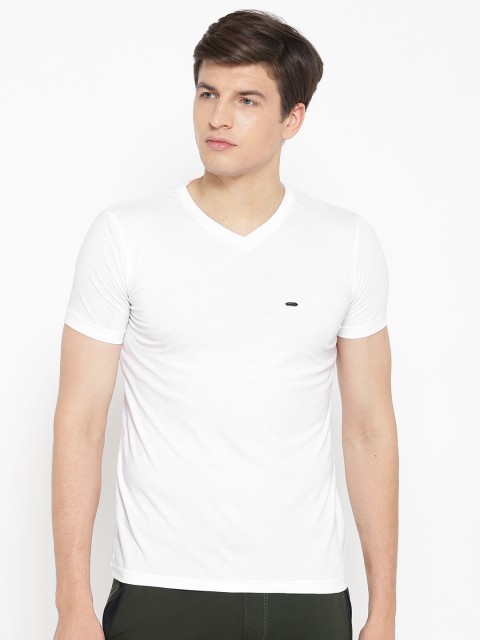 

Sweet Dreams Men White Solid Lounge T-shirt MT-1746A9