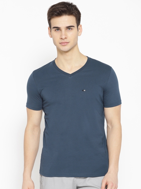 

Sweet Dreams Men Navy Blue Solid Lounge T-shirt