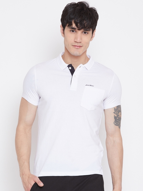 

Sweet Dreams Men White Solid Lounge T-shirt MT-1802A9
