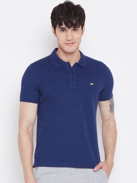 

Sweet Dreams Men Navy Blue Solid Polo Collar Lounge T-shirt MT-1830A9