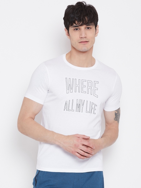 

Sweet Dreams Men White Printed Lounge T-shirt MT-1777A9